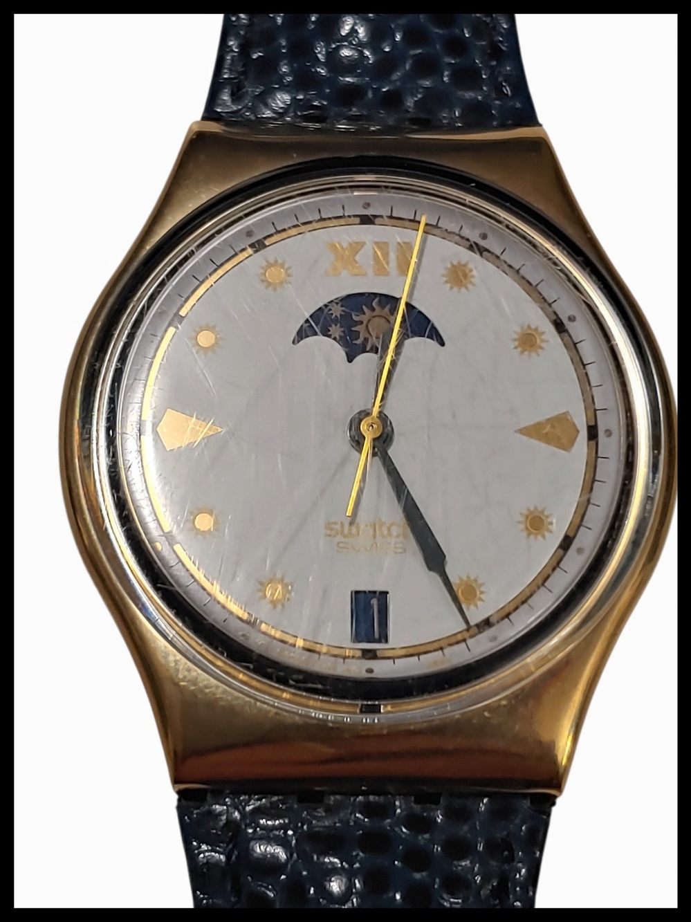 Vintage Swatch Gent C.E.O. GX709 Moon Phase Watch